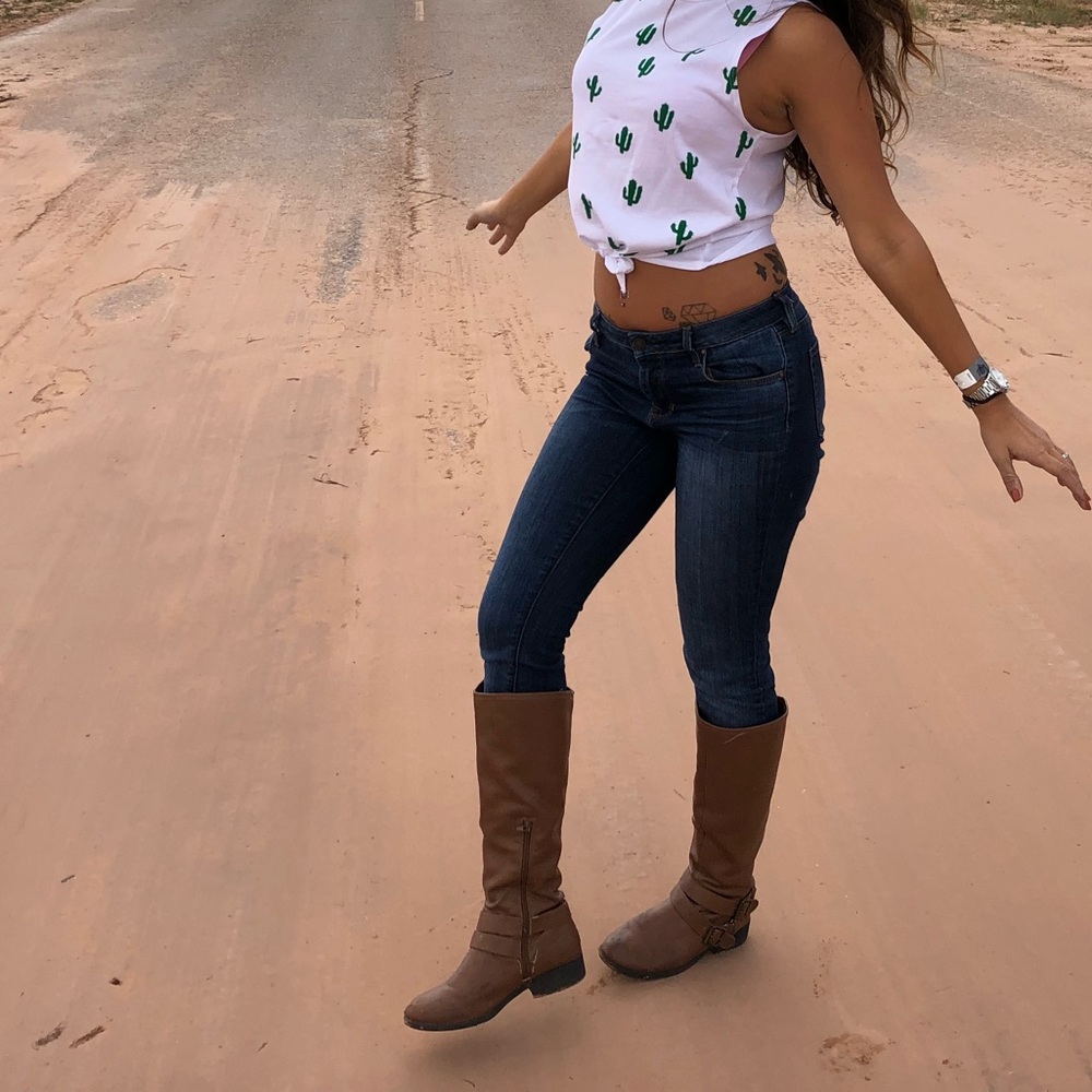 🎉HP🎉 Cactus tie up shirt xs atticute - Picture 5 of 5
